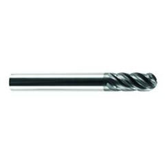 5/8" Dia. - 2-1/8" LOC - 4 OAL Ball Nose 5 FL Carbide S/E HP End Mill-AlCrNX - Makers Industrial Supply