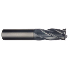 ‎1/8″ × 1/8″ × 1/2″ × 1-1/2″ TiN E14 4F RR AuCARB End Mill - Makers Industrial Supply