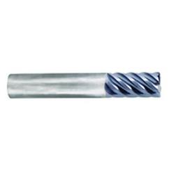 5/8" Dia. - 1-1/4" LOC - 3-1/2" OAL - .030 Radius 6 FL Carbide S/E HP End Mill-nACo - Makers Industrial Supply