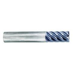 5/8" Dia. - 1-1/4" LOC - 3-1/2" OAL - .030 Radius 6 FL Carbide S/E HP End Mill-nACo - Makers Industrial Supply