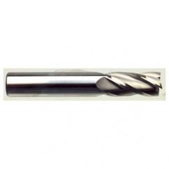 10mm Dia. x 70mm Overall Length 4-Flute Square End Solid Carbide SE End Mill-Round Shank-Center Cut-TiN - Makers Industrial Supply