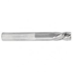 1/4 Dia. x 6 Overall Length 4-Flute Square End Solid Carbide SE End Mill-Round Shank-Center Cut-TiN - Makers Industrial Supply