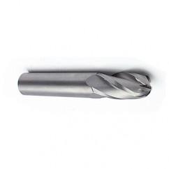 6mm Dia. - 63mm OAL - Ball Nose SE AlTiN Carbide End Mill - 4 FL - Makers Industrial Supply