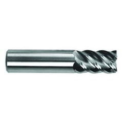 1/2" Dia. - 3" OAL - Uncoat CBD - 45° Helix HP End Mill - 5 FL - Makers Industrial Supply