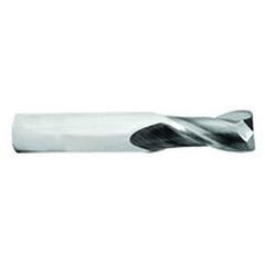 1/2 Dia. x 3 Overall Length 2-Flute .060 C/R Solid Carbide SE End Mill-Round Shank-Center Cut-AlTiN - Makers Industrial Supply