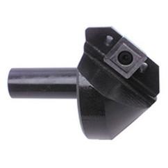 82° Point - 1-1/4" Min - 3/4" SH - Indexable Countersink & Chamfering Tool - Makers Industrial Supply