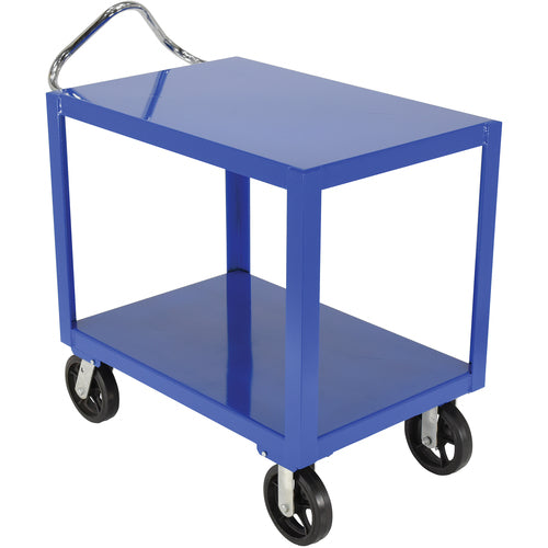 Ergo Handle Cart Rubber Casters 24 × 36 - Exact Industrial Supply