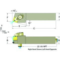 ADSRNR16-4D 1 x 1" RH Toolholder - Makers Industrial Supply