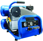 4 Gallon Twin Stack Portable Air Compressor; 2HP 115V 1PH Motor; 4.6CFM@90 PSI; 77lbs - Makers Industrial Supply