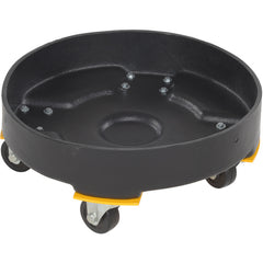 Drum Dolly Hd Poly Black 30 Gallon - Exact Industrial Supply