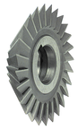 4 x 1 x 1-1/4 - HSS - 60 Degree - Double Angle Milling Cutter - 20T - TiN Coated - Makers Industrial Supply