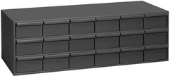 11-5/8" Deep - Steel - 18 Drawer Cabinet - for small part storage - Gray - Makers Industrial Supply