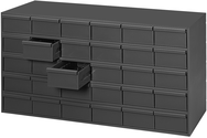 17-1/4" Deep - Steel - 30 Drawer Cabinet - for small part storage - Gray - Makers Industrial Supply