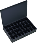 18 x 12 x 3'' - 32 Compartment Steel Boxes - Makers Industrial Supply