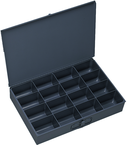 18 x 12 x 3'' - 16 Compartment Steel Boxes - Makers Industrial Supply