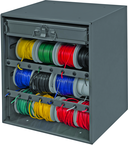 Wire and Terminal Storage Cabinet - w/Rods and Small Compartment Box - Makers Industrial Supply