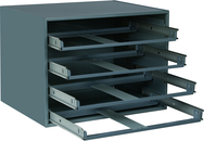 20 x 15-3/4 x 15'' - Steel Rack for Steel Compartment Boxes - Makers Industrial Supply