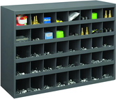 23-7/8 x 12 x 33-3/4'' (40 Compartments) - Steel Compartment Bin Cabinet - Makers Industrial Supply