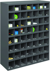 42 x 12 x 33-3/4'' (56 Compartments) - Steel Compartment Bin Cabinet - Makers Industrial Supply