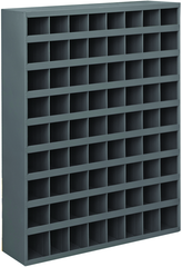 42 x 12 x 33-3/4'' (72 Compartments) - Steel Compartment Bin Cabinet - Makers Industrial Supply