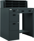 Stationary File Work Station and Stand Up Desk - Makers Industrial Supply
