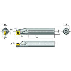 E16-SDXXL2-D20 Indexable Coolant Thru Boring Bar - Makers Industrial Supply