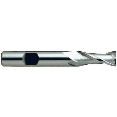 3/8″ × 3/8″ × 9/16″ × 2 5/16″ 2 Flute Square End HSSCo8 End Mill-Flat Shank - Uncoated - Makers Industrial Supply