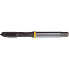 M12x1.25 3 Flute 6H HSS-E PM DIN ANSI Machine Tap - Yellow Shark for Low Alloy Steels - Plug Style E-code # E765M12X1.25 - Exact Industrial Supply