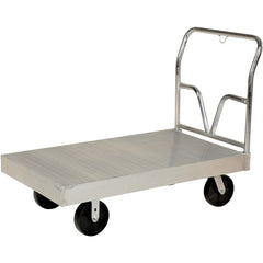 E x truded Aluminum Platform Truck 24 × 48 - Exact Industrial Supply