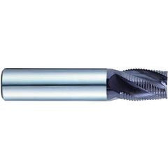 1/2 X 1/2 X 5/8 X 3 4Fl Stub Fine Rougher Carbide Jet-Power End Mill - Makers Industrial Supply