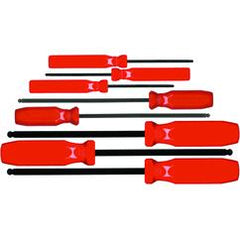 8PC BALL HEX SCREWDRIVER SET IN - Makers Industrial Supply