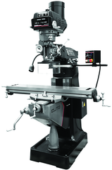 9 x 49" Table Variable Speed Mill With 2-Axis ACU-RITE DP700 DRO and X - Y-Axis JET Powerfeeds - Makers Industrial Supply