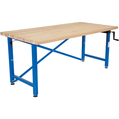 Manual Adjust Ergo Work Bench 72 × 36″ - Exact Industrial Supply