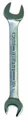 21.0 x 24mm - Chrome Satin Finish Open End Wrench - Makers Industrial Supply