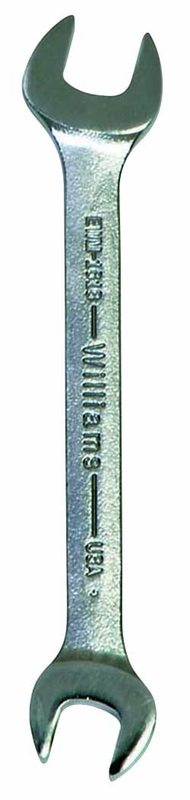 22.0 x 24mm - Chrome Satin Finish Open End Wrench - Makers Industrial Supply
