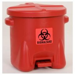 10 GAL POLY BIOHAZ SAFETY WASTE CAN - Makers Industrial Supply