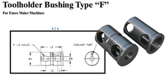 Toolholder Bushing Type ÒFÓ (For Emco Maier Machines) - Part #: CNC86 E86-80F 3/8" - Makers Industrial Supply