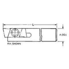 THE758R - 5/8 x 5/8" SH - Mini Groove Toolholder - Makers Industrial Supply