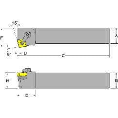 MCKNL20-4D - 1-1/4 x 1-1/4" SH - LH - Turning Toolholder - Makers Industrial Supply