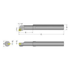 S10S-SCLPR-3 Right Hand 5/8 Shank Indexable Boring Bar - Makers Industrial Supply