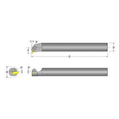 S20U-NEL-3 1-1/4" SH; 14" OAL; LH- DorNotch Indexable Threading Boring Bar - Makers Industrial Supply