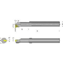 S06M-STUCR-2 Right Hand 3/8 Shank Indexable Boring Bar - Makers Industrial Supply