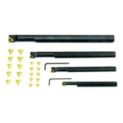 4 Pc. RH Boring Bar Set with 20 Inserts - Makers Industrial Supply