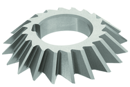 4 x 1 x 1-1/4 - HSS - 60 Degree - Left Hand Single Angle Milling Cutter - 20T - TiAlN Coated - Makers Industrial Supply