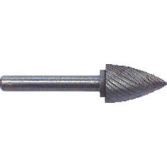 1/2 × 3/4 × 1/4″ SH Tree Pt End Shape - HSS - Burr - Makers Industrial Supply