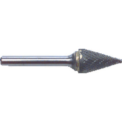 1/4 EdgeHog Conical Carbide Bur SM-1 Standard Alt Diamond (Double) - Makers Industrial Supply