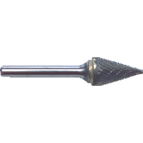 1/4 EdgeHog Conical Miniature Carbide Bur SM-51 Std Alt. Diamond(Double) - Makers Industrial Supply