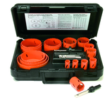 13 Pc. Bi-Metal Utility Hole Saw Kit - Makers Industrial Supply