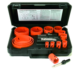 21 Pc. Bi-Metal Utility Hole Saw Kit - Makers Industrial Supply