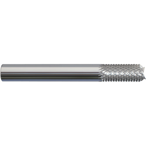 ‎3/32 × 3/8 × 1/8 × 1-1/2 Solid Carbide Router - Fishtail Style - Makers Industrial Supply